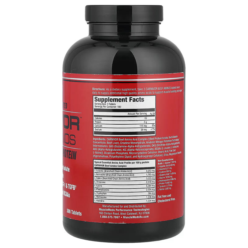 Musclemeds Carnivor Beef Amino 300 TABLET - Görsel 2