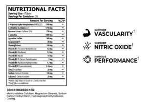 Core Champs Nitric Oxide Arginine&Citrulline Agmatine Muscle Pumps, Energy & Performance 120 Tablet - Görsel 3