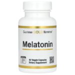 California Gold Nutrition Melatonin Sleep 3 mg 90 Veggie Capsules