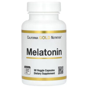 California Gold Nutrition Melatonin Sleep 3 mg 90 Veggie Capsules