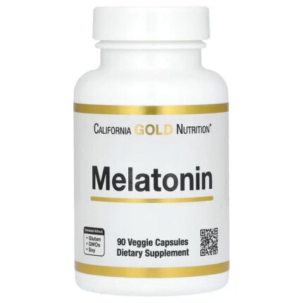 California Gold Nutrition Melatonin Sleep 3 mg 90 Veggie Capsules