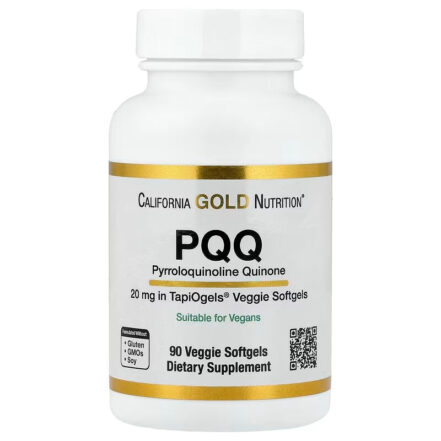 California Gold Nutrition PQQ Pyrroloquinoline Quinone Brain Cognitive Antioxidants 20 mg 90 Veggie Softgels