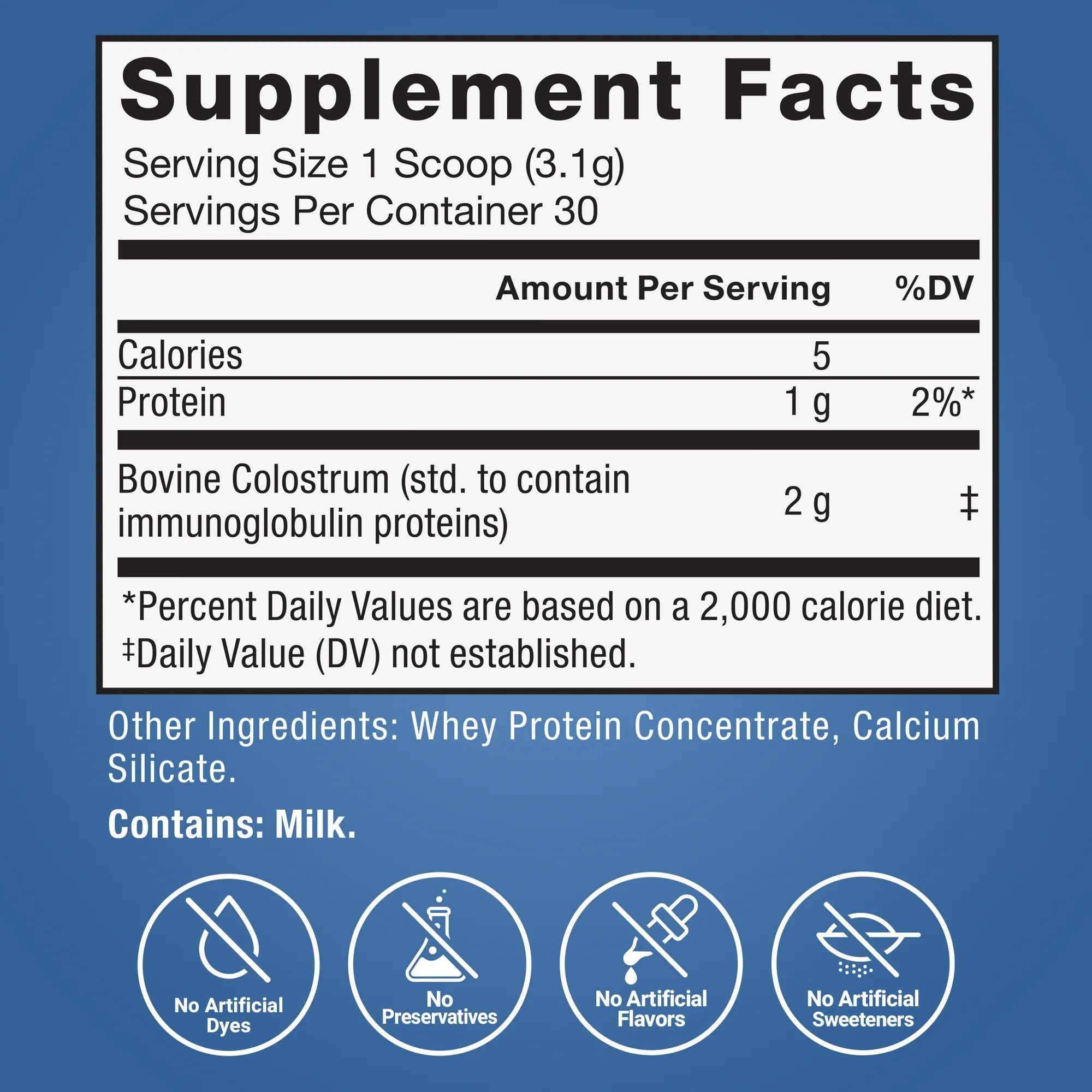 Force Factor Awesome Bovine Gut İmmune Colostrum Powder Pasture Raised Grass Fed 30 Servings - Görsel 5