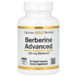 California Gold Nutrition Berberine Advanced Berbevis Phytosome Berberine Phospholipid Sunflower Lecithin 550 mg 60 Veggie Cap