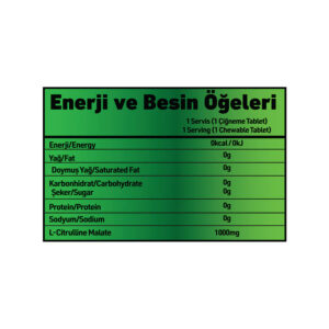 Grimsupps Citrulline malate mutant apple 150 Chews - Görsel 2