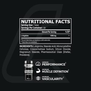 Core Champs L-Arginine Nitric oxide 1000 MG 120 Tablet – By Kai Greene
