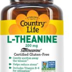 Country Life Suntheanine L-Theanine Stress Relief Inositol Focus & Better Sleep Brain & Cognitive