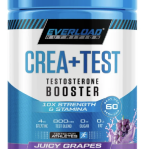 Everload Nutrition CREA+TEST Creatine Zinc Daa D3 Test Booster 300g