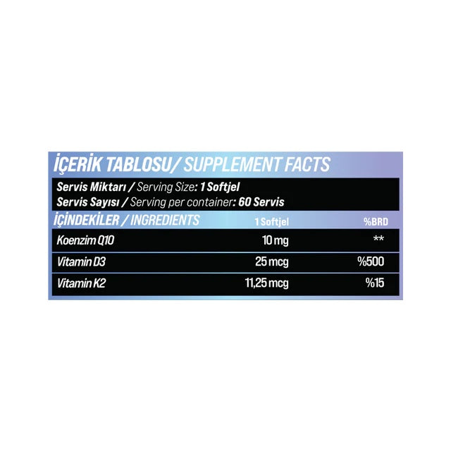 GRIMSUPPS D3 K2 CORE PLATINIUM 60 SOFTGEL