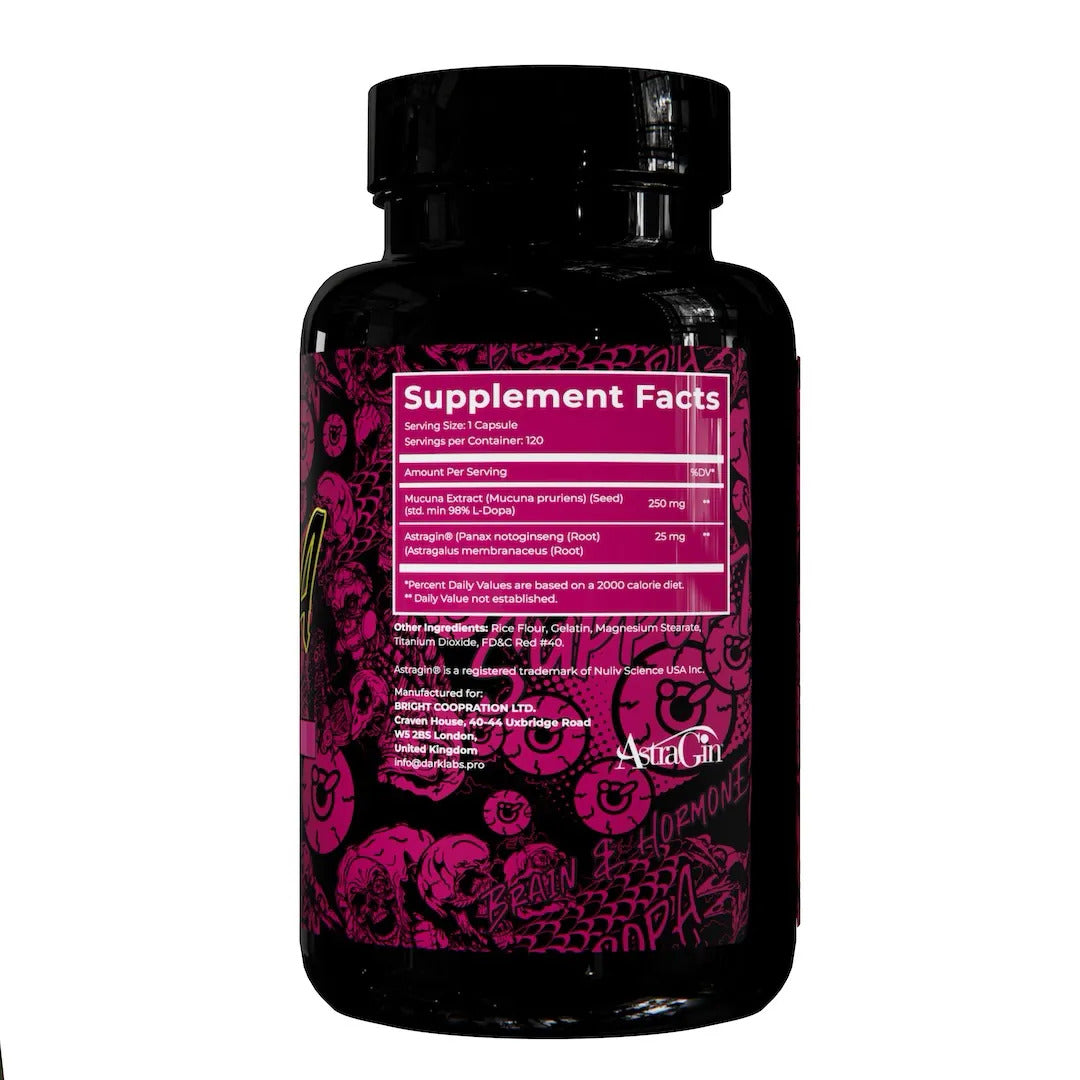 DARK LABS L-Dopa Mucuna Focus Brain 120 caps - Görsel 2