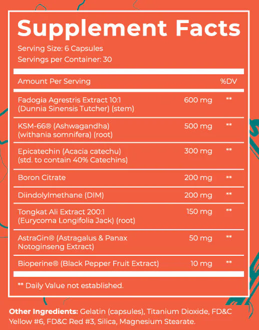 Dark Labs Devil Testo Booster Ksm66 Ashwagandha , Fadogia agrestis , Boron , Tongkat Ali 120 Caps - Görsel 2