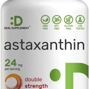 Deal Supplement Astaxanthin Antioksidan Brain Health Eyes Skin Anti-Aging 12mg 240 Mini Softgels