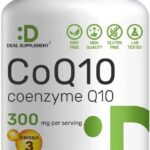 DEAL SUPPLEMENT CoQ10 Bioavailable Coenzyme Ubiquinon Omega 3 Heart Energy Brain Health Antioxidant Support 240 Caps