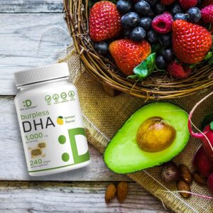 Deal Supplement DHA EPA Omega 3 Fish oil Brain Heart & Joint Health 240 Softgels - Görsel 2