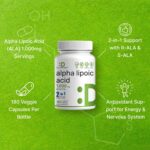 Deal Supplement Alpha Lipoic Acid 1000mg ALA & S-ALA Energy & Nervous System 180 Veggie Caps - Görsel 2