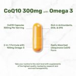 DEAL SUPPLEMENT CoQ10 Bioavailable Coenzyme Ubiquinon Omega 3 Heart Energy Brain Health Antioxidant Support 240 Caps - Görsel 2
