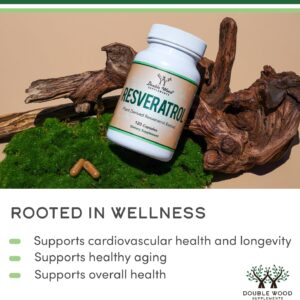 Double Wood 50% Trans Resveratrol Polygonum Root Healthy Aging 500mg 120 Caps