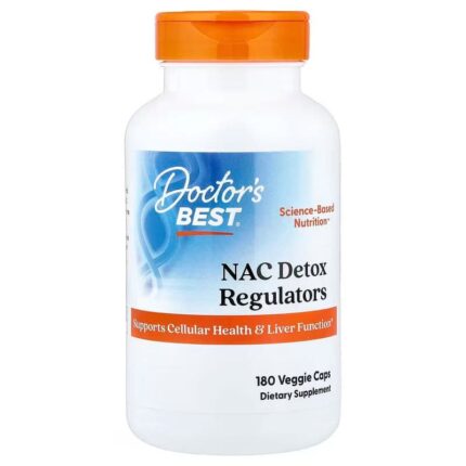 Doctor’s Best 600 mg Nac Detox Selenium Molybdenum Regulators 180 Caps