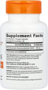Doctor's Best NMN Nicotinamide Mononucleotide Nad+ 400 mg 60 Caps - Görsel 2