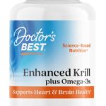 Doctors Best Enhanced Wild Antarctic Krill Oil Omega 3s Brain Health Phospholipids astaxanthin 60 Softgels