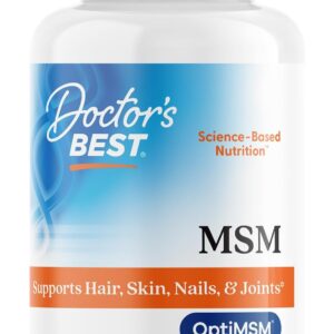 Doctors Best MSM Supports Hair Skin, Nails & Joints Methylsulfonylmethane 120 Tablet