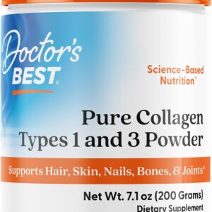 Doctor's Best Pure Collagen Types 1 & 3 Promotes Healthy Skin Hair & Nails – Bone & Joint Support 200 g