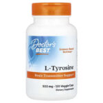 Doctor’s Best L-Tyrosine Brain Transmitter Support 500 mg 120 Veggie Caps