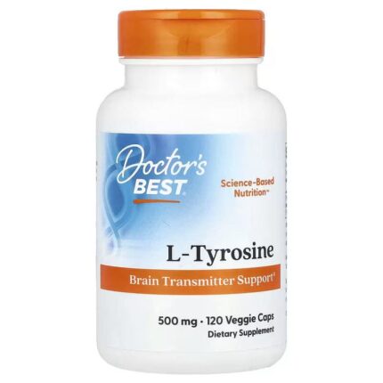 Doctor's Best L-Tyrosine Brain Transmitter Support 500 mg 120 Veggie Caps