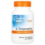 Doctor's Best L-Tryptophan Mood & Sleep Support 500 mg 90 Veggie Caps