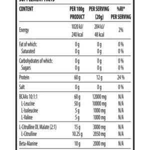 Dorian Yates HIT BCAA 10 1 1 400g