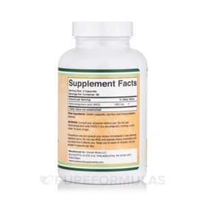 DOUBLE WOOD AKG Alpha Arginine Ketoglutaric Acid Nitric Oxide 180 Caps