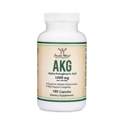 DOUBLE WOOD AKG Alpha Arginine Ketoglutaric Acid Nitric Oxide 180 Caps