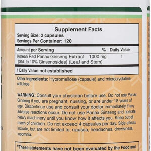 DOUBLE WOOD Korean Panax Ginseng 240 Caps