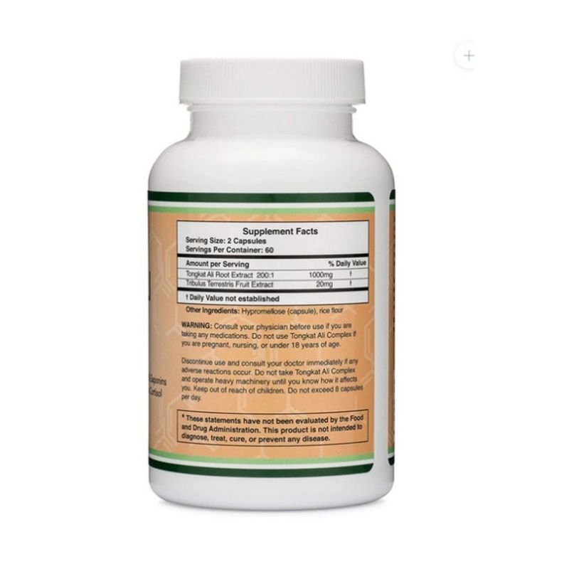 DOUBLE WOOD Tongkat Ali – 120 x 500 mg capsules