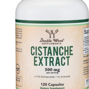 Double Wood Cistanche Tubulosa Extract Test For men Anti-aging 500mg 120 Caps