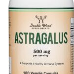Double Wood Immune Support Boosting Astragalus 500mg 180 Caps