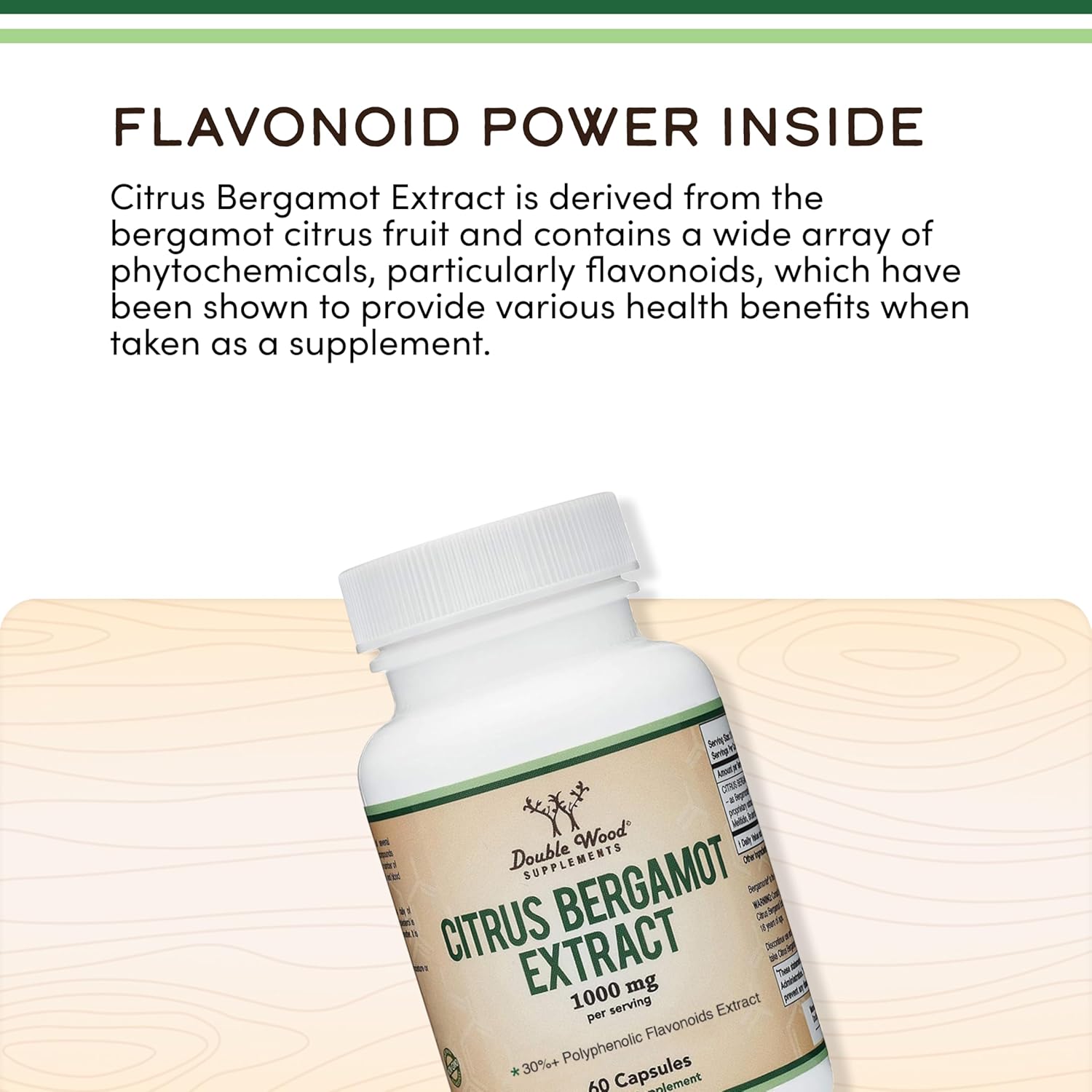 Double Wood Citrus Bergamot Liver 1000 Mg 60 Caps