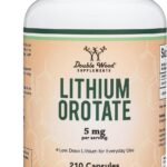 Double Wood Lithium Orotate 5 mg Cognition and Brain Health 210 Caps