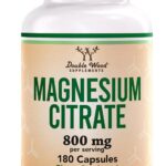 Double Wood Magnesium Citrate Digestion & Constipation Support Vegan 800mg 180 Caps