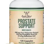 Double Wood Prostate Support Saw Palmetto Pumpkin Seed Oil Selenium 120 Caps