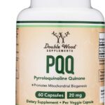 Double Wood PQQ Pyrroloquinoline Quinone ATP Coenzyme Energy Brain Optimizer and Sleep Support 20mg 60 Caps