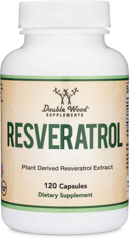 Double Wood 50% Trans Resveratrol Polygonum Root Healthy Aging 500mg 120 Caps