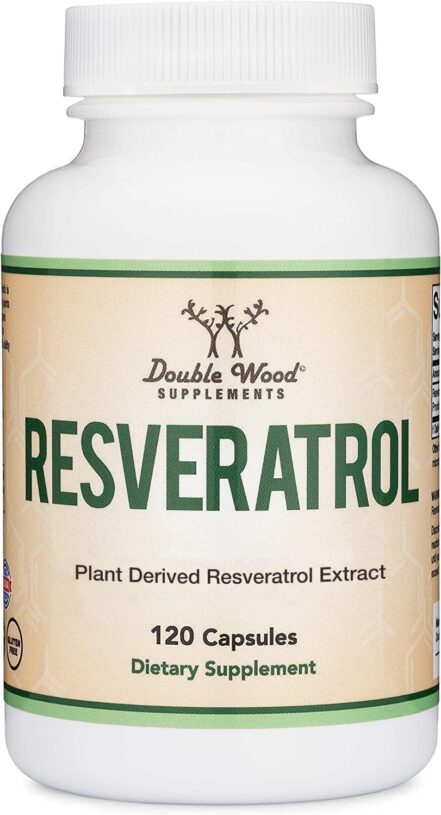 Double Wood 50% Trans Resveratrol Polygonum Root Healthy Aging 500mg 120 Caps