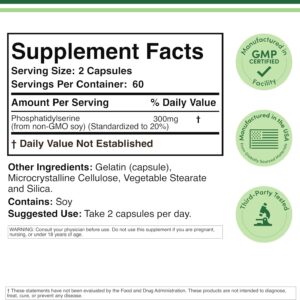 Double wood PhosphatidylSerine 300mg 120 Caps