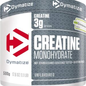 Dymatize Creatine Monohydrate Unflavoured Powder 500g - 100% Creapure Creatine
