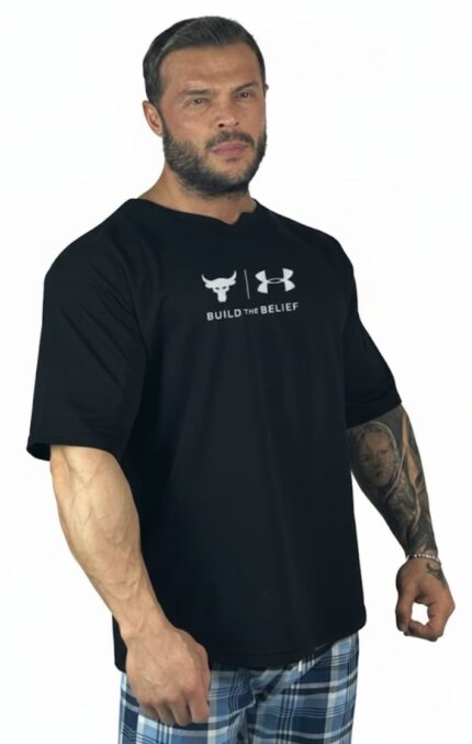 OVERSIZE TİŞÖRT BUILD THE BELIEF SİYAH