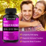 VIVALIFER Resveratrol+Vitamin C Anti-Aging Immune, Cardiovascular Joint 500mg+120mg 120 Caps - Görsel 6