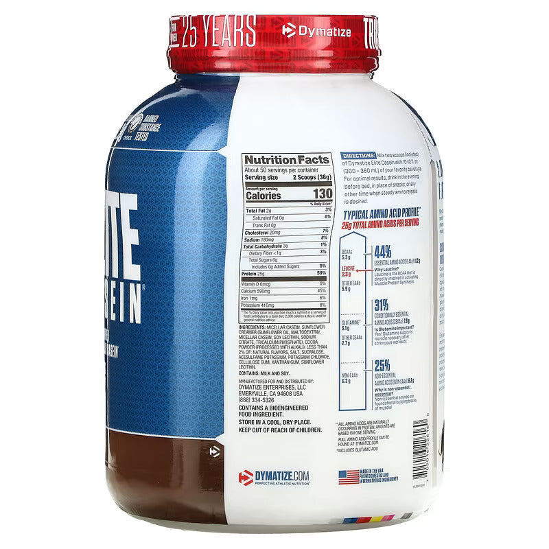 Dymatize Elite Casein(Kasein) Whey Protein 1.8 Kg – 50 Servis