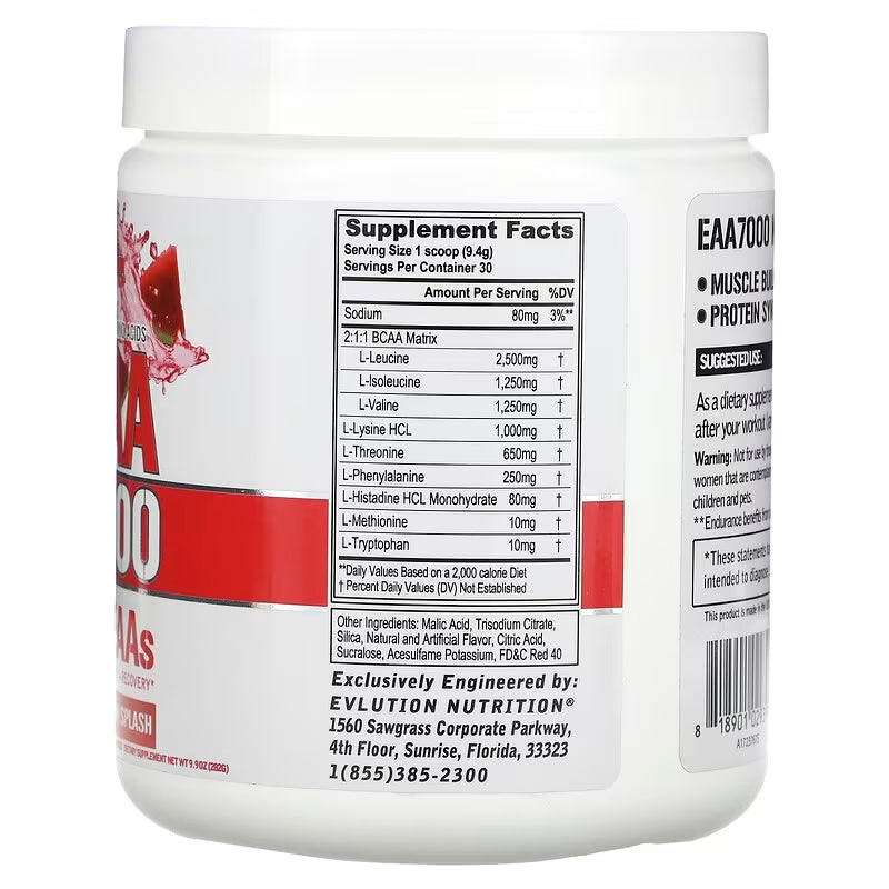 EVLution Nutrition EAA Pre & Post Workout Amino Acids 7000 282 Gram - Görsel 2