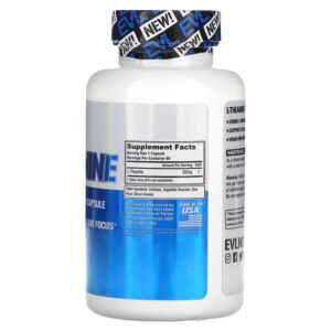 Evlution Theanine Focus Relaxation Nootropic Mood Support 200 Mg 60 Caps - Görsel 2